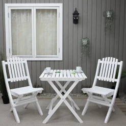 Baltic Garden Wilma Bord med 2 Visby Stolar