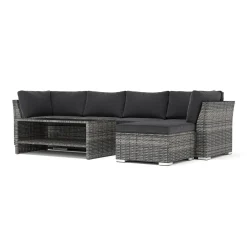 Altanmöbler|Konstrottingmöbler*Comfort Garden Wisconsin utomhus divansoffa 5-sits vändbar