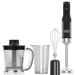 Köksmaskin*Black+Decker 1500W Svart Med Tillbehör