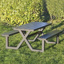 Altanmöbler|Utemöbler För Barn*Hortus X-Modell Svart Antracit Plywood Barnbord Ute